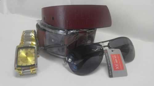 MENS STUNNING BELT WITH SUPERB WATCH/SHADES** COMBO** *BARGAIN NOT BE REPEATED***