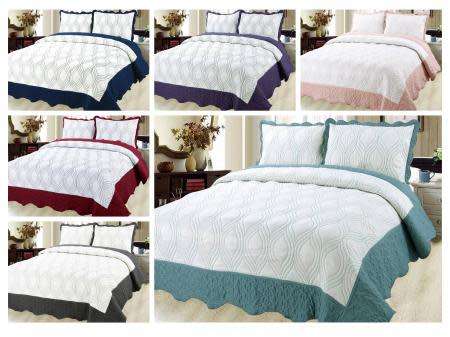 Stunning LUXURY EMBROIDERED MICROFIBER QUILTS 240*240 now on SALE **Selected designs to choose from