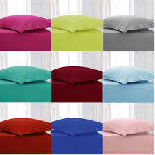 Luxury Plain Poly Cotton Fitted Sheet For All Bedding** Size:Queen