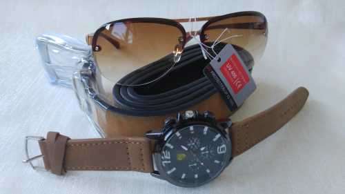 MENS STUNNING BELT WITH SUPERB WATCH/SHADES** COMBO** *BARGAIN NOT BE REPEATED***