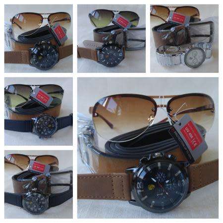 MENS STUNNING BELT WITH SUPERB WATCH/SHADES** COMBO** *BARGAIN NOT BE REPEATED***