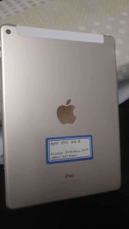 APPLE IPAD AIR2* GOLD*MODEL A1567 *ICLOUD LOCKED ...SOLD FOR SPARES