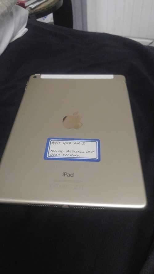 APPLE IPAD AIR2* GOLD*MODEL A1567 *ICLOUD LOCKED ...SOLD FOR SPARES