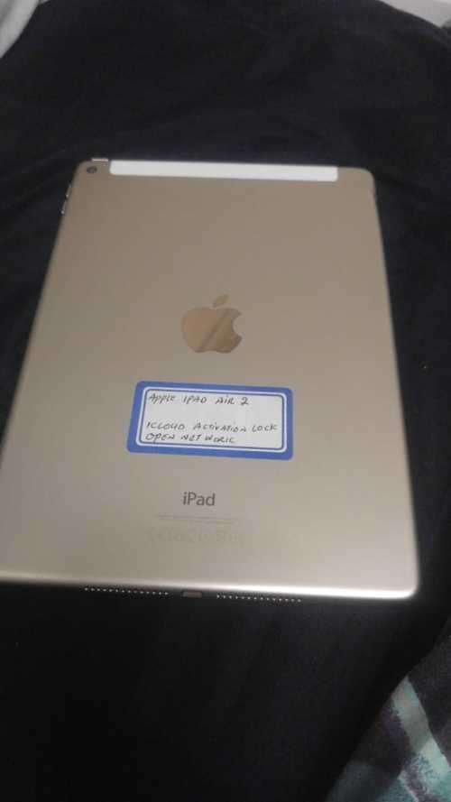 APPLE IPAD AIR2* GOLD*MODEL A1567 *ICLOUD LOCKED ...SOLD FOR SPARES