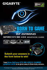 Gaming Graphics Card*WOW**GIGABYTE NVIDIA GeForce*4GIG* GTX 960 G1  -PLAYS ANY GAME*GDDR5 wow