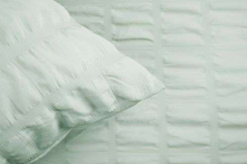 Luxury Arrivals stunning**WOW*Seersucker**Ruffle-Pleated-Duvet Cover Set*colur:pistachio