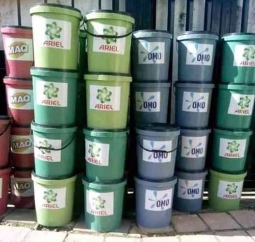 BULK BRANDED WASHING POWDER WOW***13-14 KG IN 20 LITRE BUCKET...OMO*SUNLIGHT*ARIEL &MAQ