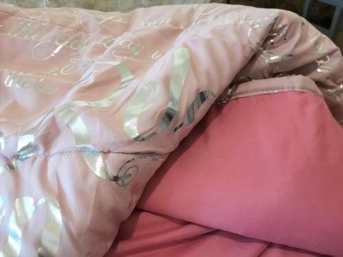 EDGARS EXQUISITE*PRIVATE COLLECTION COMFORTER"ABSOLUTELY STUNNING'"***BARGAIN **Blush pink colour