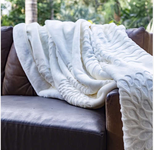 New Arrivals Super Soft Mink & Embossed Blanket 5 colours to choose from
