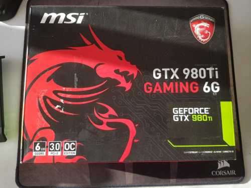 MSI Graphics Card**GEFORE 980 Ti 6GIG* please read description as card sold for spares