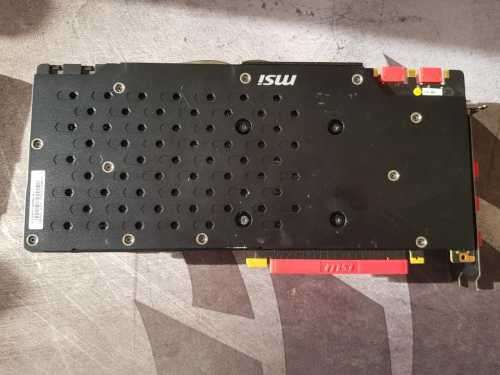 MSI Graphics Card**GEFORE 980 Ti 6GIG* please read description as card sold for spares