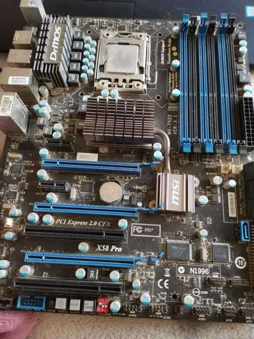 MSI MOTHER BOARD and i7 *3.06 ghz INTEL CPU **950***CPU BUNDLE UNTESTED AS NO POWER SUPPLY AVAILABLE