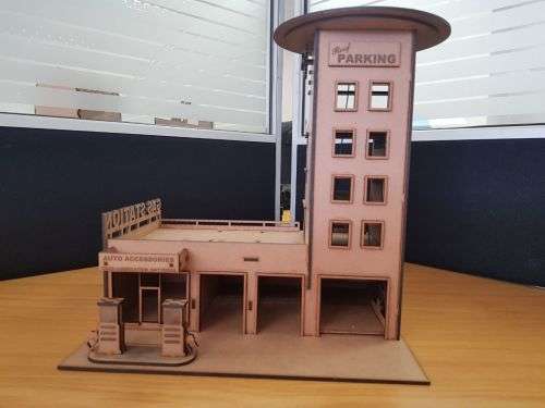 Gas station with manual lift