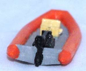 N Scale - Rib Inflatable Boat