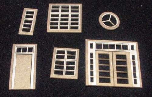 N Scale - Window and Door Assortment