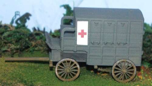 1:87 Scale - World War 1 Medical Horse Drawn Wagon Kit