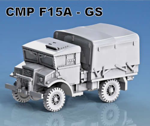 1:72 Scale - CMP F15A-GS 15cwt Truck - Closed