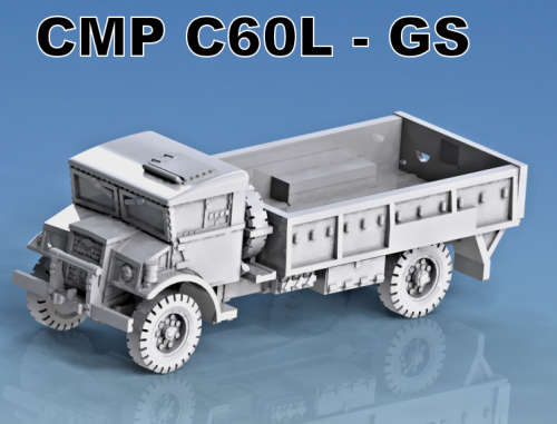 1:87 Scale - CMP C60L-GS 3t Truck - Late
