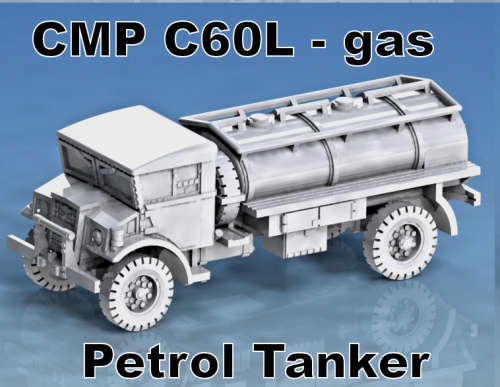 1:87 Scale - CMP C60L-M-GAS - Petrol Tanker - Mid