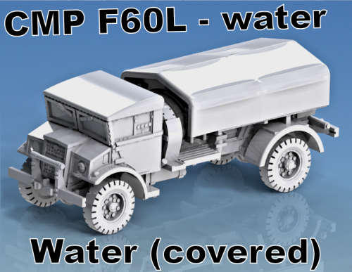 1:87 Scale - CMP F60L-Water - Water Tanker - Covered Late