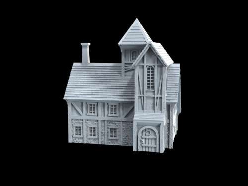1:87 Scale - Medieval Town House