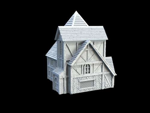 1:87 Scale - Medieval Town House
