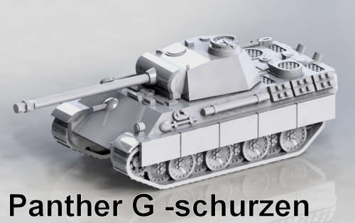 1:100 Scale - Panther G - Schurzen