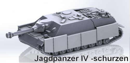 1:87 Scale - Jagdpanzer IV - Open Idler - Schurzen