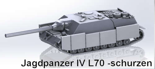 1:100 Scale - Jagdpanzer IV L70 - Schurzen - Late - Open Idler