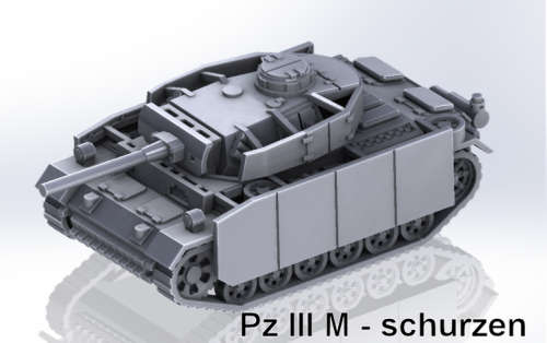1:72 Scale - Pzkpfw III M - Schurzen