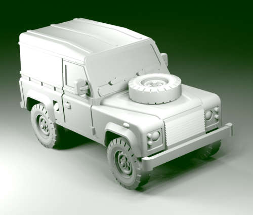 1:100 Scale - Land Rover 90 Hardtop Civilian