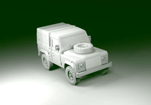 1:72 Scale - Land Rover 90 Truck Cab Civilian