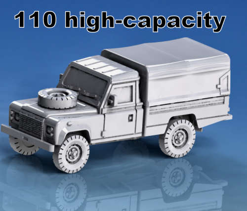 1:87 Scale - Land Rover 110 High Capacity Civilian Closed