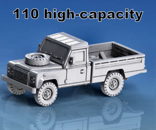 1:100 Scale - Land Rover 110 High Capacity Civilian