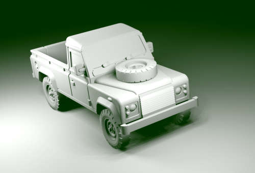 1:72 Scale - Land Rover 110 Truck Cab Civilian