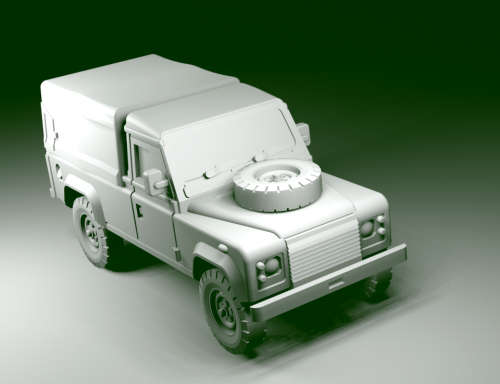 1:100 Scale - Land Rover 110 Truck Cab Closed