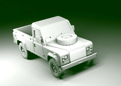 1:100 Scale - Land Rover 110 Truck Cab