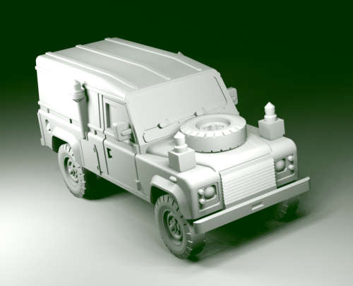 1:87 Scale - Land Rover 110 TUM Hardtop FFR Both