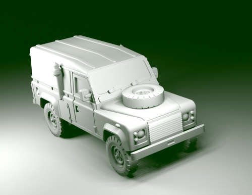 1:87 Scale - Land Rover 110 TUM Hardtop FFR Late