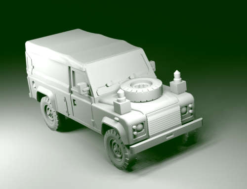 1:100 Scale - Land Rover 110 TUM Soft Top FFR Early