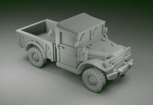 1:100 Scale - Dodge M37 - No Winch