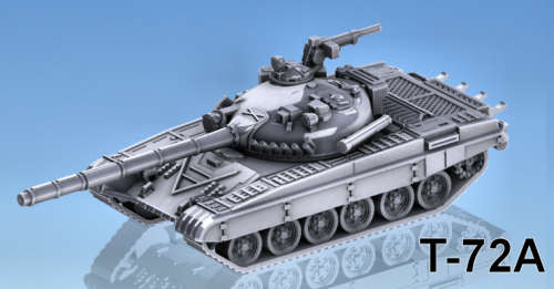 1:87 Scale - T-72A - No Fuel - MG Cupola Closed