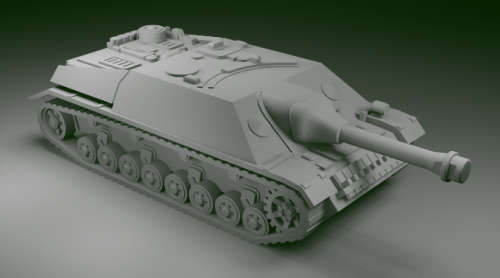 1:100 Scale - Jagdpanzer IV - Open Idler - Track
