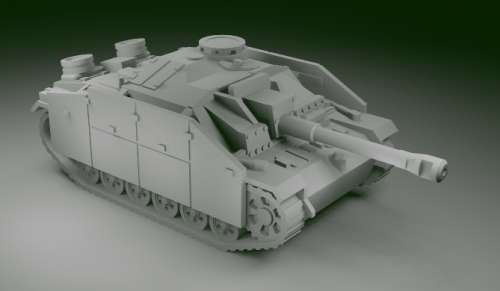 1:100 Scale - Stug IIIG - Early Schurzen