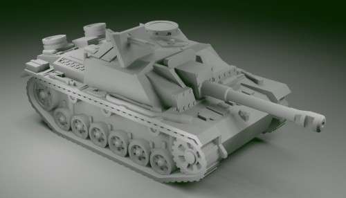 1:100 Scale - Stug IIIG - Mid - MG