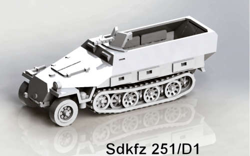 1:87 Scale - Sdkfz 251/D1