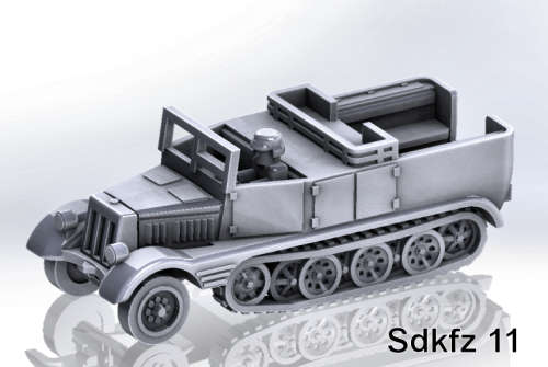 1:100 Scale - Sdkfz 11 - Window Up