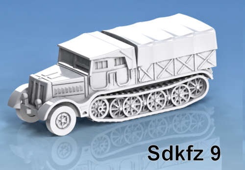 1:100 Scale - Sdkfz 9 Famo - Closed, Closed