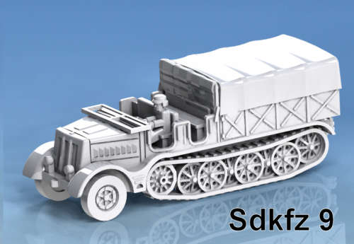 1:100 Scale - Sdkfz 9 Famo - Open - Closed