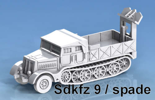 1:87 Scale - Sdkfz 9 Famo With Spade - Closed - Open